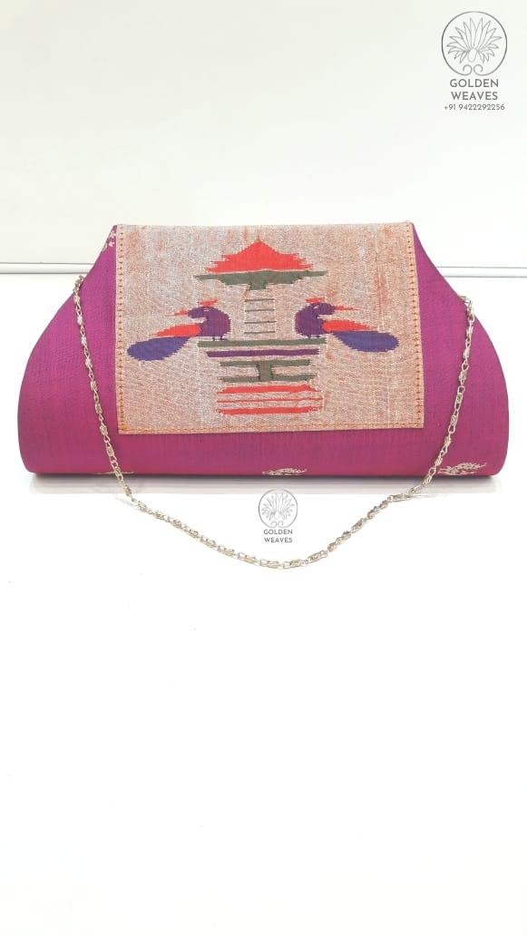 Paithani Sling Bag at Rs 650 | Single Strap Bag in Pune | ID: 19411761633