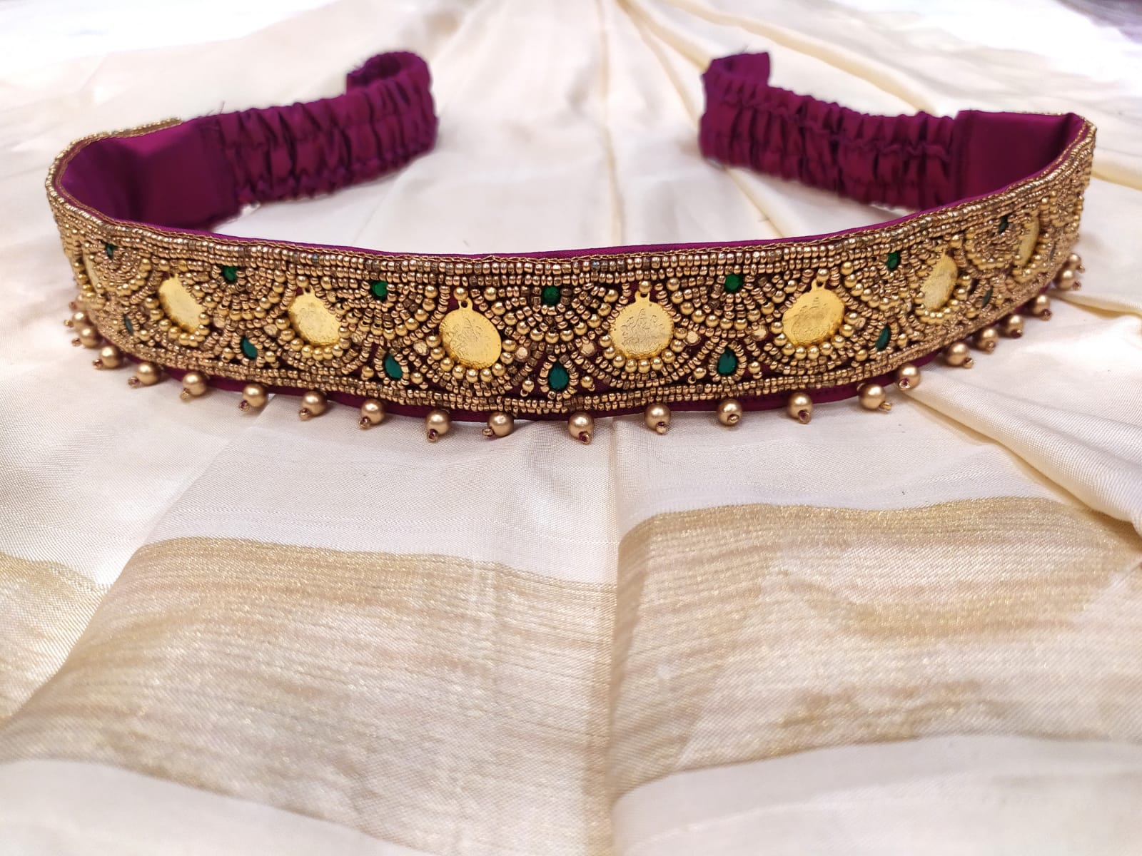 fcity.in - Style Loop Cloth Saree Waist Belt Stretchable Kamarpatta  Kamarband